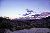 Not the dump out of the mines but the gravel covered Glacier, mind our camuflaged tent on the left side