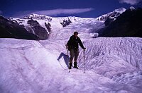 The Stairway Icefall, pretty far away without the zoom...