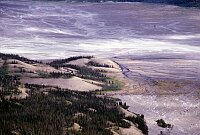 Our little tent (the green dot in the middle)