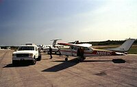 Refuelling at North Eleuthera Intl. Airport