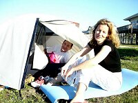 After the first night in the new tent, Everglade City