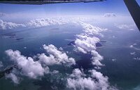 The Keys: Back to the mainland - gaining altitude to jump over the Everglades National Park