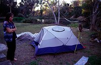 Testing Dirks new fancy Trango 2 tent