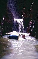 .. and here it goes! 2h in the cooold water was long enough to cool down, paddling my  camera through the whole canyon in the blue bag!